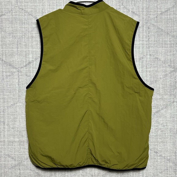 Nike Tech Vest Mens Sz Med Green Woven Utility Nylon Full Zip‎ New - Picture 2 of 9
